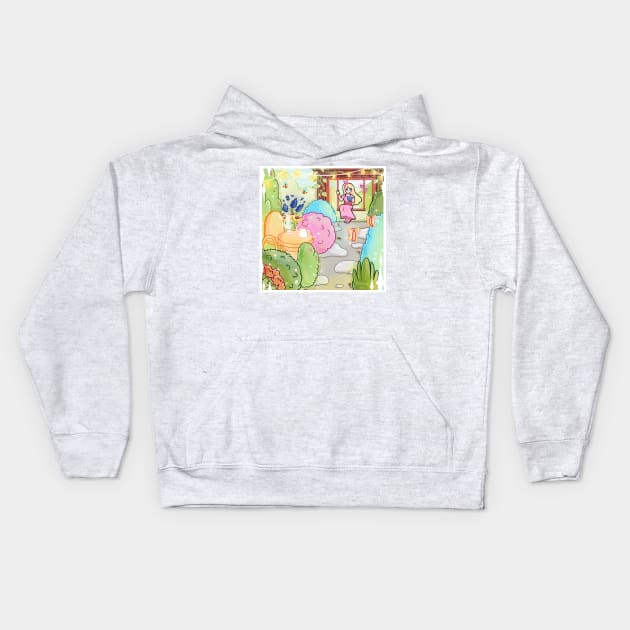 Secret Garden Kids Hoodie by franzieart